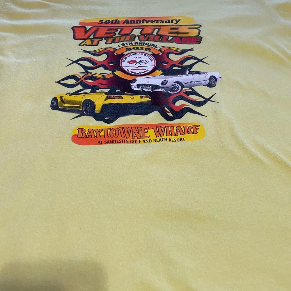 50th anniversary Vette’s at the Village T-shirt
SanDestin Corvette
3XL - Picture 3 of 5